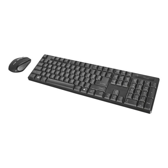 Trust XIMO Ensemble clavier et souris sans fil 2.4 GHz italien