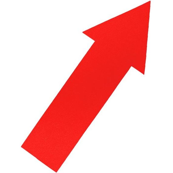 Flèche de marquage 34 cm ROUGE