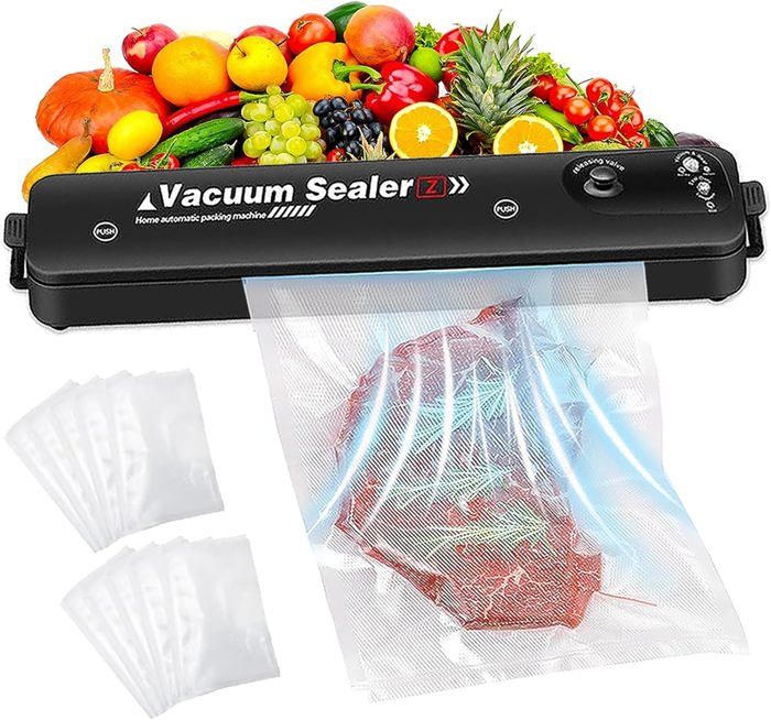 Machine Sous Vide Alimentaire Professionnelle - Appareil Conservation Avec 10 Sacs