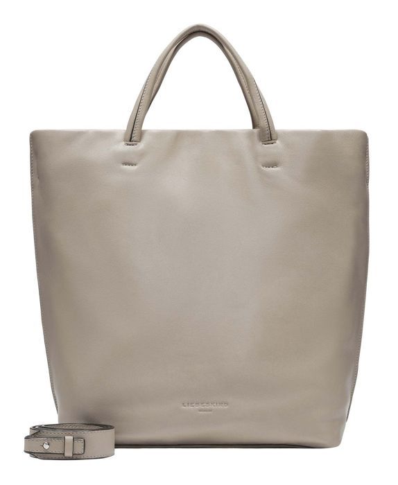 Sac à épaule Liebeskind Berlin Hilla - Cuir Nubuck Beige - Taille L - Modèle élégant Et Ajustable