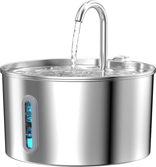 Comparer les prix de Fontaine A Eau Chat: Fontaine À Eau Pour Chat Acier Inoxydable - 22L Distributeur Eau Chat - Ultra-Calme Fontaine Eau Chat Avec