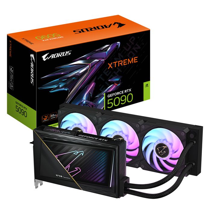 Carte graphique - GIGABYTE - AORUS GeForce RTX 5090 XTREME WATERFORCE 32G