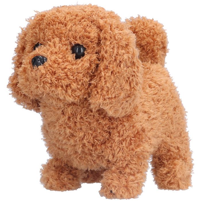Jouet interactif électronique en peluche pour chien chiot simulation de promenade pour enfants