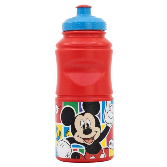 Gourde - DISNEY - Mickey - 380 ml - Plastique sans BPA - Rouge