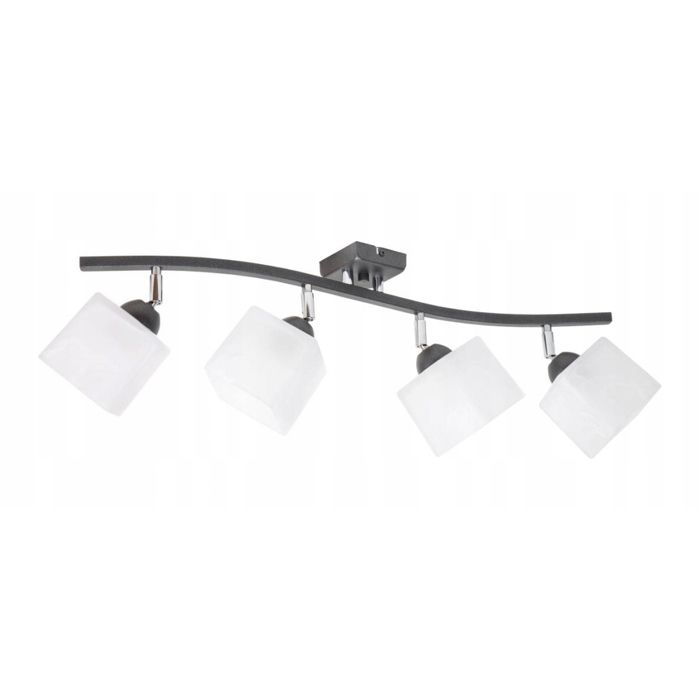 Plafonnier LED 4x60W avec abat-jour réglable