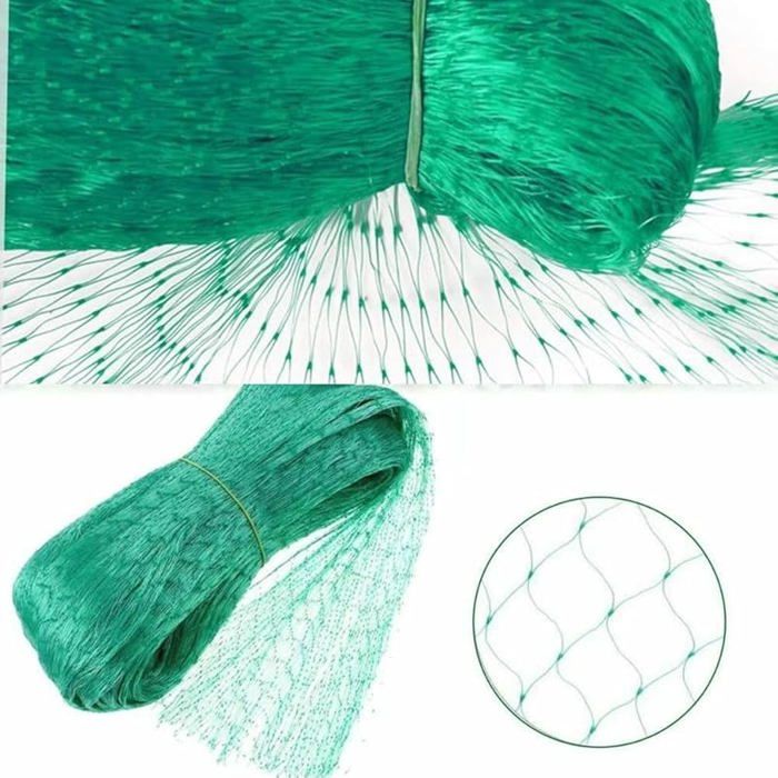 Filet Anti-Oiseaux 10x6m Vert - Protection Plantes Jardin, Arbres Fruitiers Et Balcon