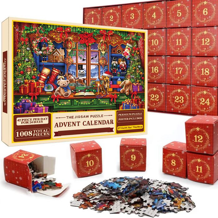 1PC Gris Noël Calendrier De L'avent Gnomes Compte à Rebours Pour Noël Calendrier De L'avent Noël