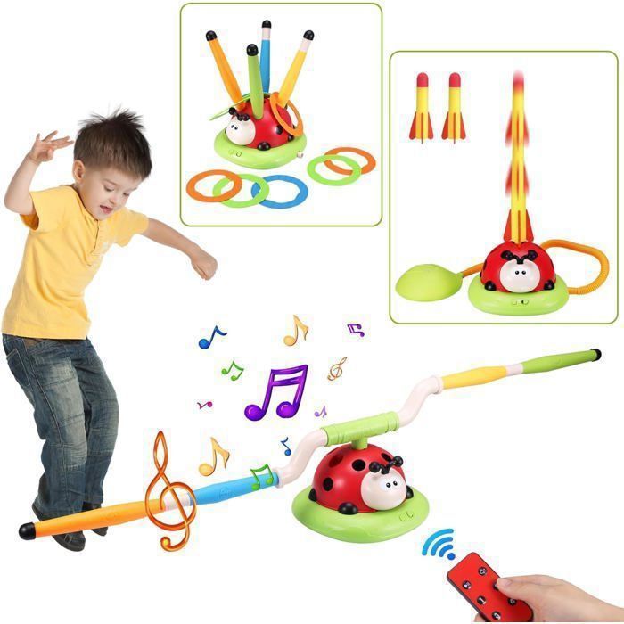 Jeu De Lancer D'anneaux - Jeux De Plein Air Pour S'amuser En Famille Avec 5 Anneaux De Corde 10 Anneaux En Plastique Sac De Transport Pour Un Transport Facile