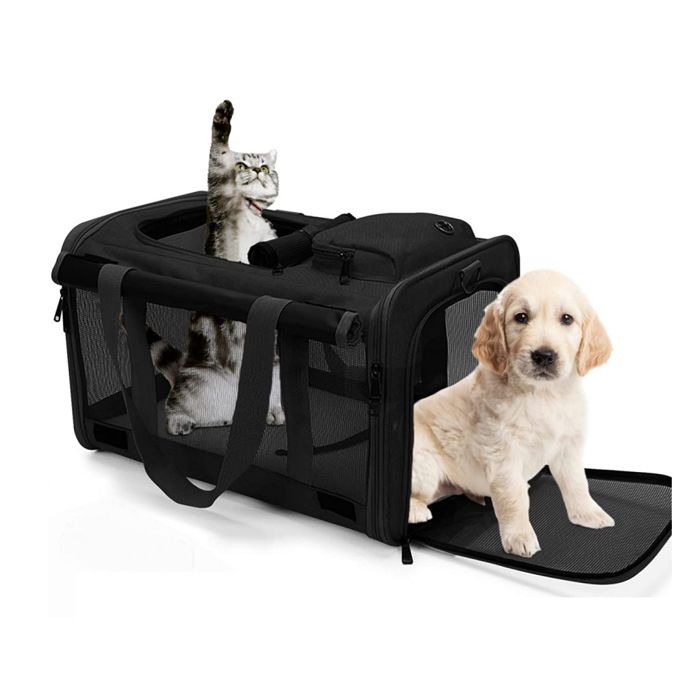 Sac de transport pour chien et chat - Sac pour chien - Sac de voyage - Sac pour chat - Panier de voyage - 45 x 28 x 27 cm - Panier