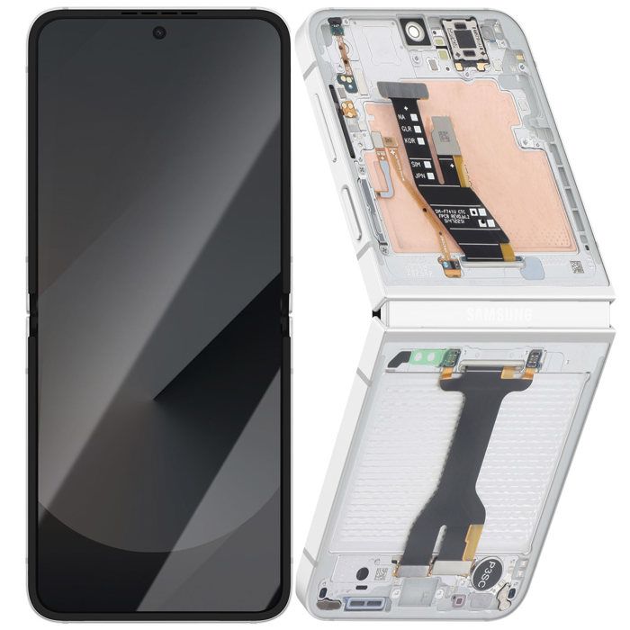 Écran Intérieur AMOLED - SAMSUNG - Galaxy Z Flip 6 - 6.7 pouces - Taux de rafraîchissement 120 Hz - Blanc