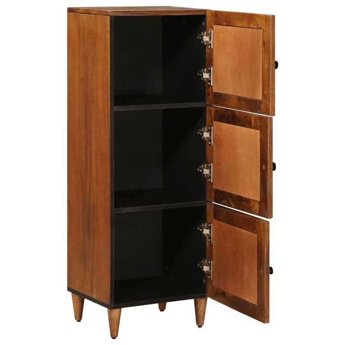 Style intemporel - Placard Armoire Vaisselier - Marron - Haut Armoire Noyer 40x33x110cm Bois de mangue massif @5998335
