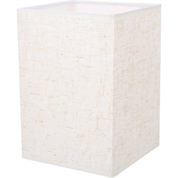 Abat-Jour En Lin Pour Lampe De Table Carrée Style Rustique Pour Lampe Sur Pied[IN202]
