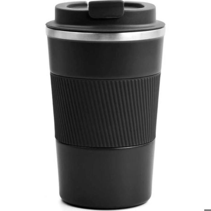 Mug de voyage isotherme 510 ml tasse en acier inoxydable étanche sans BPA avec couvercle noir