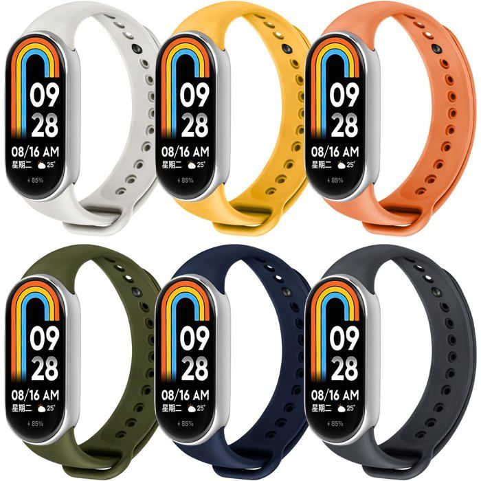 Lot modulable 3‑20 bracelets ajustables pour bracelet connecté Xiaomi Mi Band 8/9/10