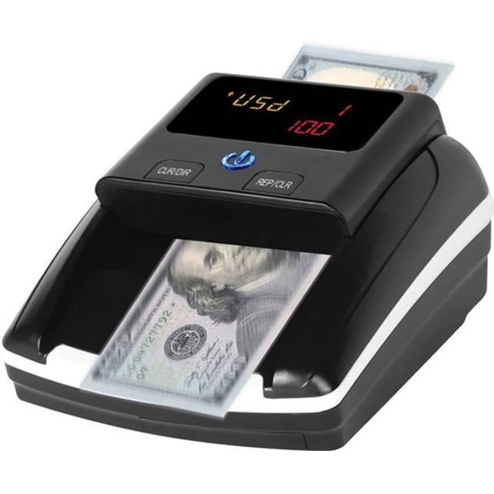 Mini compteur d'argent portable Détecteur de faux billets Détection  automatique d'argent par MG IR Image Qualité du papier EU