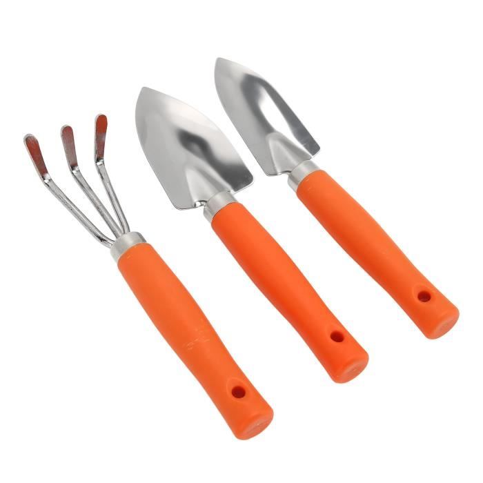 Vilac- Petits Outils de Jardinier - Un râteau Couleur Bleu - Une Pelle Couleur Rouge - Une houe Couleur Verte - Jouet pour Apprendre à s'occuper des Plantes - Amusant - Résistant