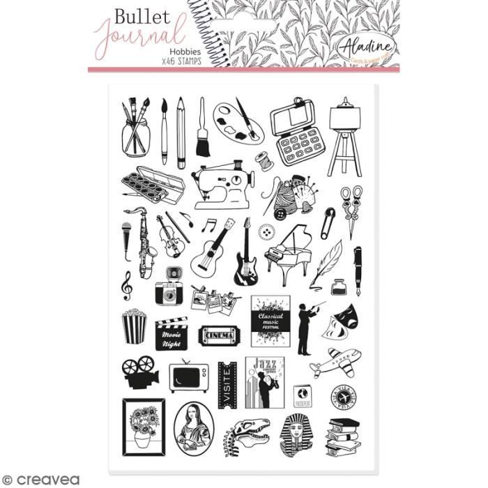 Tampons clear Stampo Bullet Journal - Hobbies - 46 pcs