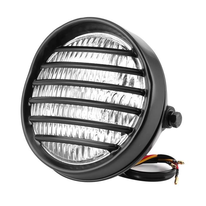 Grille De Phare Moto 5.75 Pouces Pour Harley-Davidson XL 1200/883 2004-2014 - Protection Avant En Alliage Noir - 8