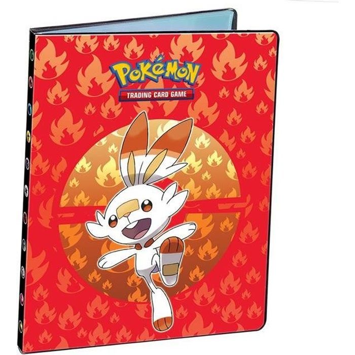 PORTFOLIO / ALBUM / CAHIER RANGE CARTE POKEMON - EPEE ET BOUCLIER - FORMAT  A4 9 POCHETTES JUSQU'À 180 CARTES - FLAMBINO - Cdiscount Jeux - Jouets