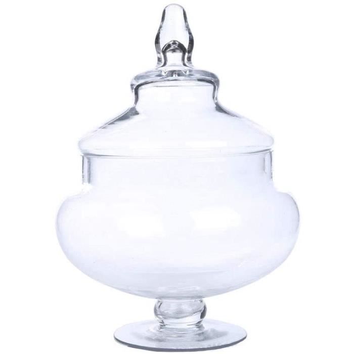 Bocal Apothicaire En Verre 29cm Avec Couvercle - Rangement Bonbons, Biscuits, Déco