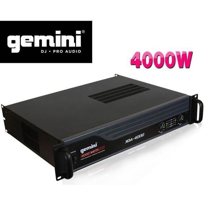 Gemini Ampli XGA-4000 - 4000 Watt IPP Indicateurs LED
