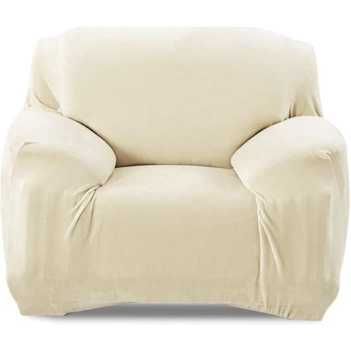 Housse de Canapé en Peluche Douce - MHY® - Coussin de Canapé Épais et Antidérapant, couleur café,90cm*180cm, 1 pcs - Maison