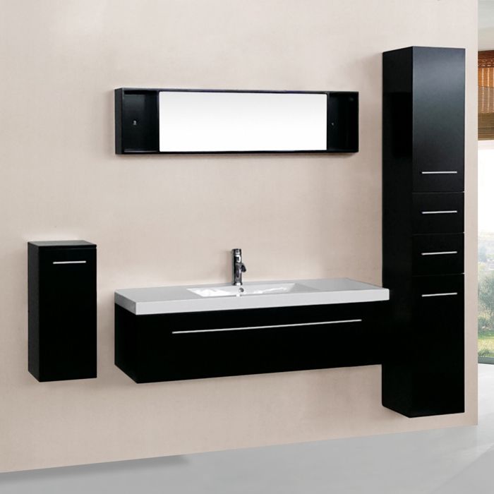 Meuble Salle De Bain 1 Vasque Profondeur 40 Achat Vente Pas Cher