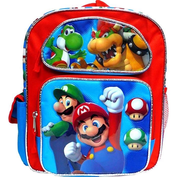 Petit sac a dos super mario maternelle cp de 31cm Cdiscount Bagagerie Maroquinerie