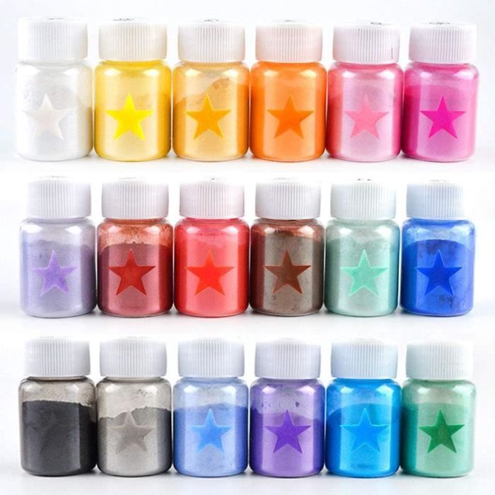 Colorant poudre mica rose pailleté - Pour fondant, savon, cosmétique