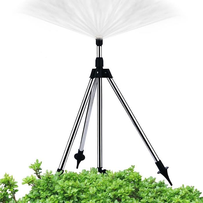 Arroseur de jardin Relaxdays sur trépied - arroseur d'herbe 360 ​​degrés - arroseur