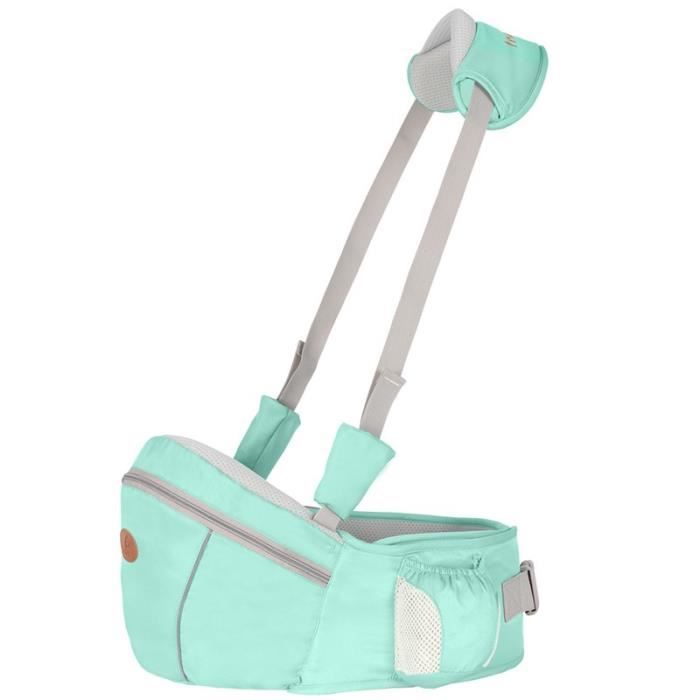 Porte Bebe Ceinture Tabouret Siege De Nouveau Ne Pratique Porte Bebe Accessoire Leger Pour Promenade Voyage Vert Clair Cdiscount Pret A Porter