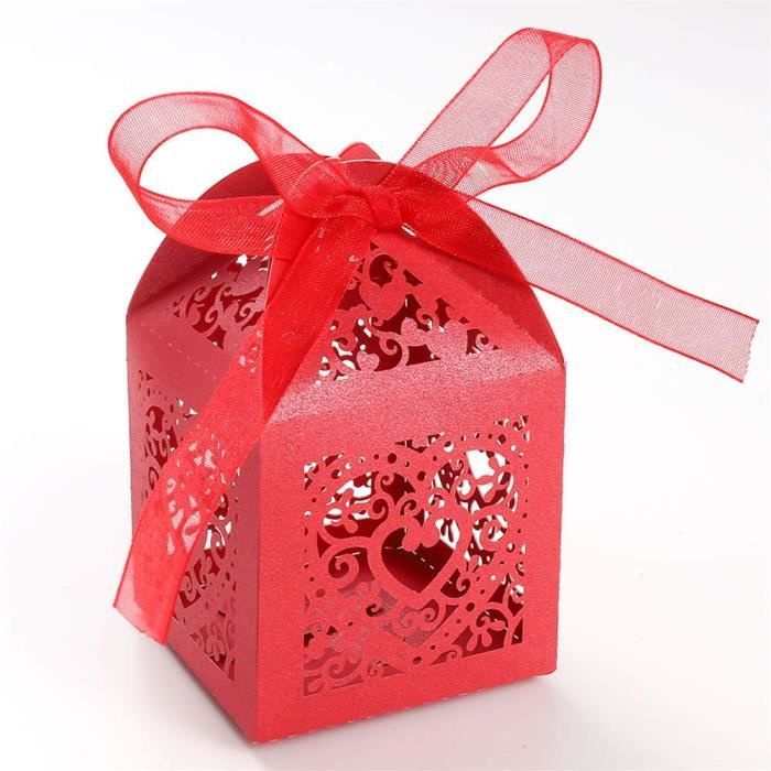 50pcs Boite A Bonbon Dragees Bonbonniere Forme Valise Pour Anniversaire Wedding Favors Wedding Supplies