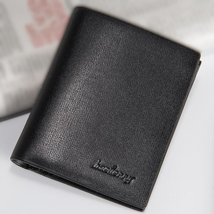 Noir Cuir Homme Long Portefeuille Hommes Pochettes Zipper Portefeuille Multifonction Homme Sac /à Main en Cuir Titulaire de la Carte