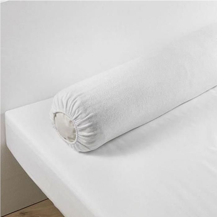 Protège Traversin Molleton 100% Coton - Taille 140 Cm - Grammage 220 G/m² - Blanc - Fabrication Française