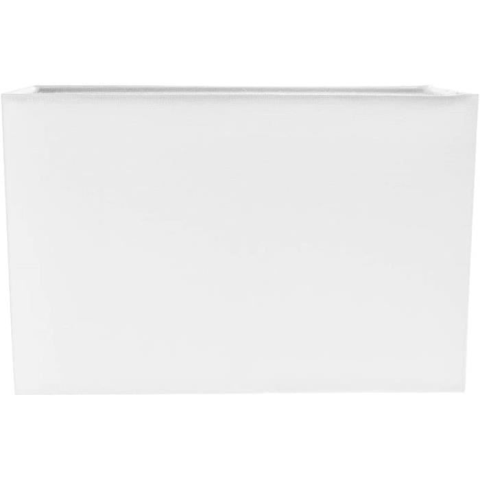 Abat-jour Rectangulaire En Tissu Doux Et Contemporain Soft CreamLinen