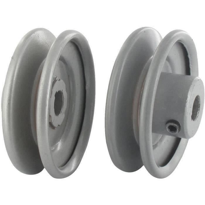 Poulie clavetée gorge trapézoïdale Ø ext. 76,20 mm Ø int. 12,70 mm PGT07