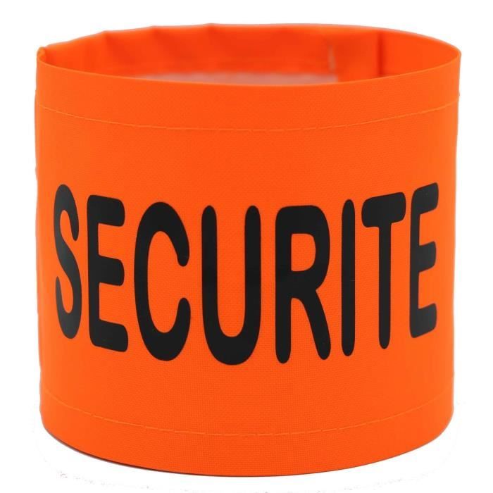 Brassard de sécurité haute visiblité - SECURITE - orange fluo
