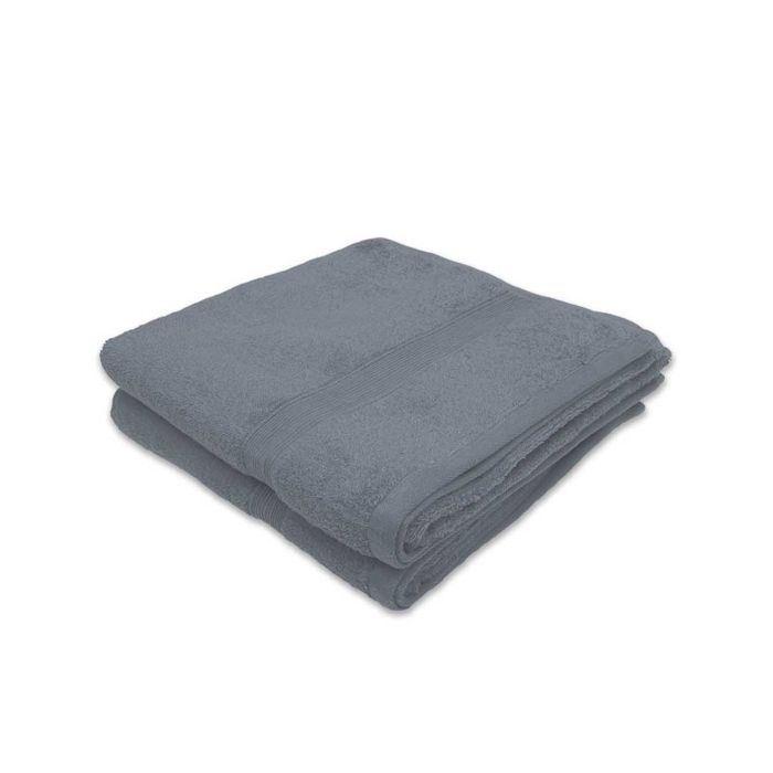 Lot De 2 Serviettes De Bain Alpes Blanc 50x100cm - 100% Coton Éponge 600g/m² Ultra Douces