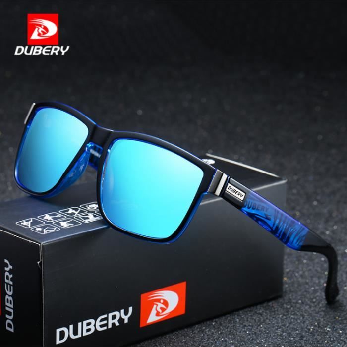 Lunettes de soleil carrées polarisées DUBERY pour homme et femme - Bleu