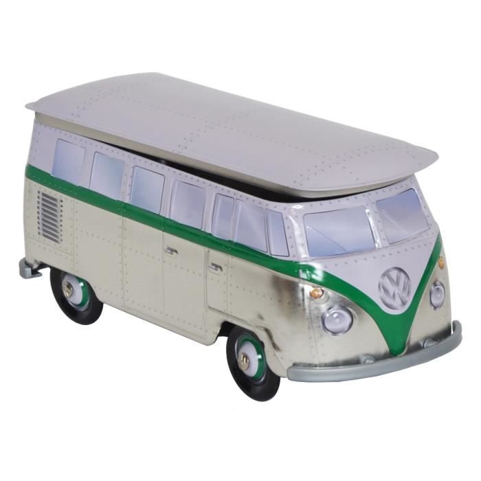 Boîte cadeau en fer Combi Volkswagen "caravelle Vert" 22.5 x 9 x 9 cm