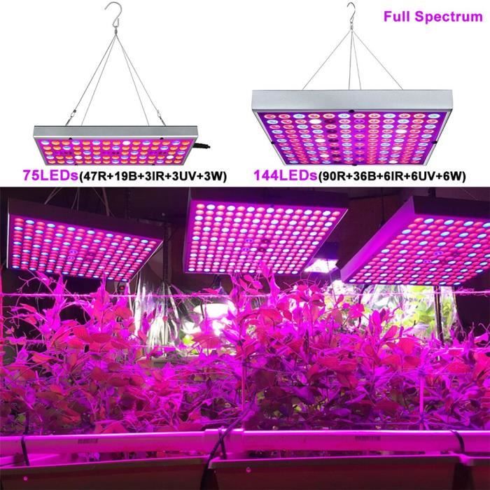 Lampe pour Plantes 45 W Lampe de Croissance LED pour Plantes d'intérieur  avec Spectre