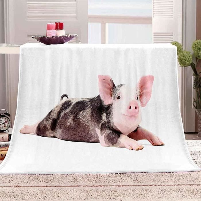 Couverture personnalisée pour bébé cochon, couverture pour bébé à