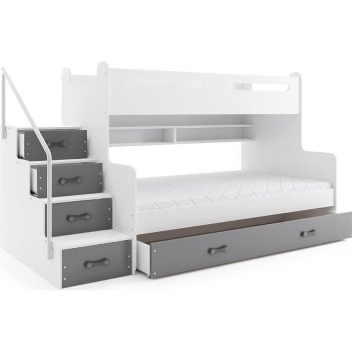 Lit superposé 3 couchages pas cher