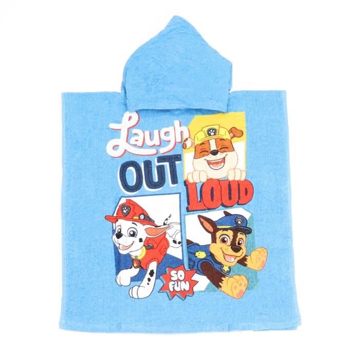 Poncho De Bain Enfant Paw Patrol SETINO - 55x80 Cm, Capuche, 100% Coton, Pour 2-5 Ans - 7