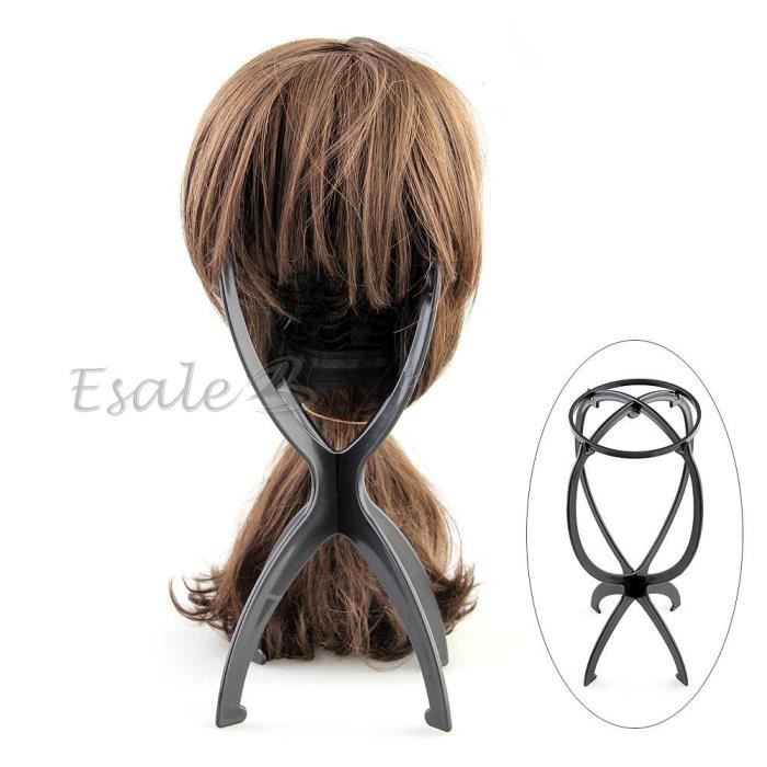 Support Vintage Pour Perruque — Tête De Mannequin France SGDG, Couleur Cheveux Rouge, Occasion