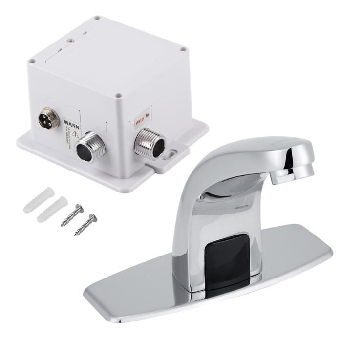 Robinet Capteur Infrarouge Automatique - Pour Lavabo Salle De Bain/cuisine - Alliage Zinc - Détection 12-18cm