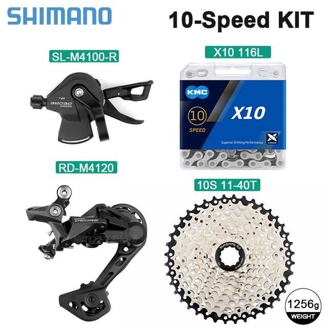 Dérailleur Arrière Shimano Deore RD-M4120 - 10/11 Vitesses, Cage Longue (SGS), Couleur Noir - Neuf (défauts Mineurs Possibles)