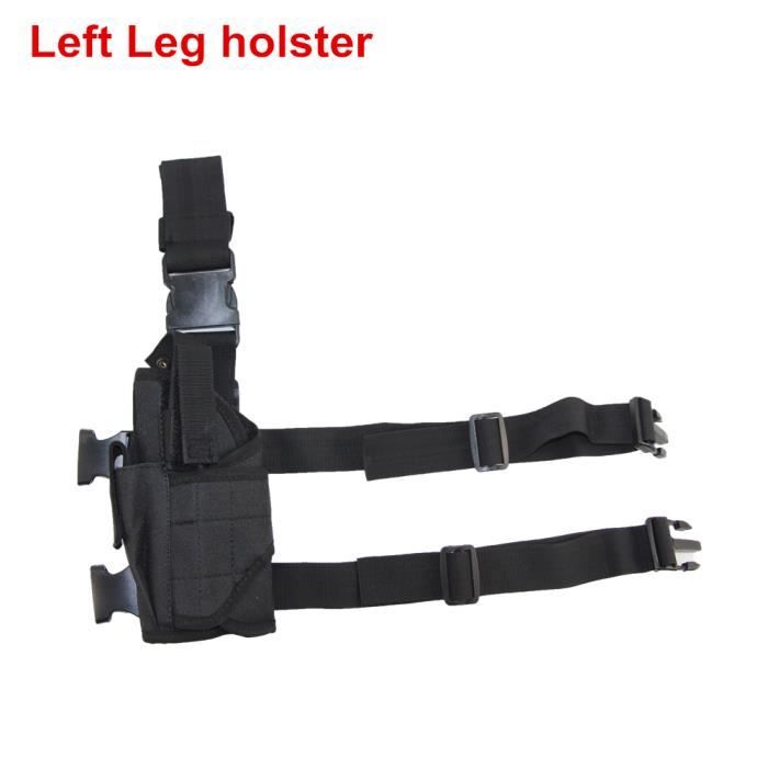 Vega Holster holster tactique de cuisse pour pistolet avec lampe de poche/laser, noir