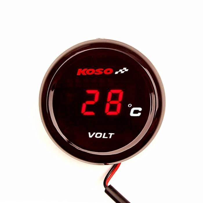 Jauge De Température D'eau Pour Moto Norxi - Thermomètre LED, 12V, Capteur M10 - Neuf