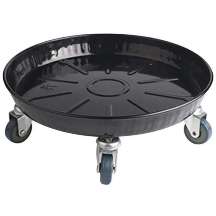 Support à Roulettes Pour Pots De Fleurs Carrés – Plateau Mobile Extérieur, Gris, Intérieur 32.5 Cm - 8